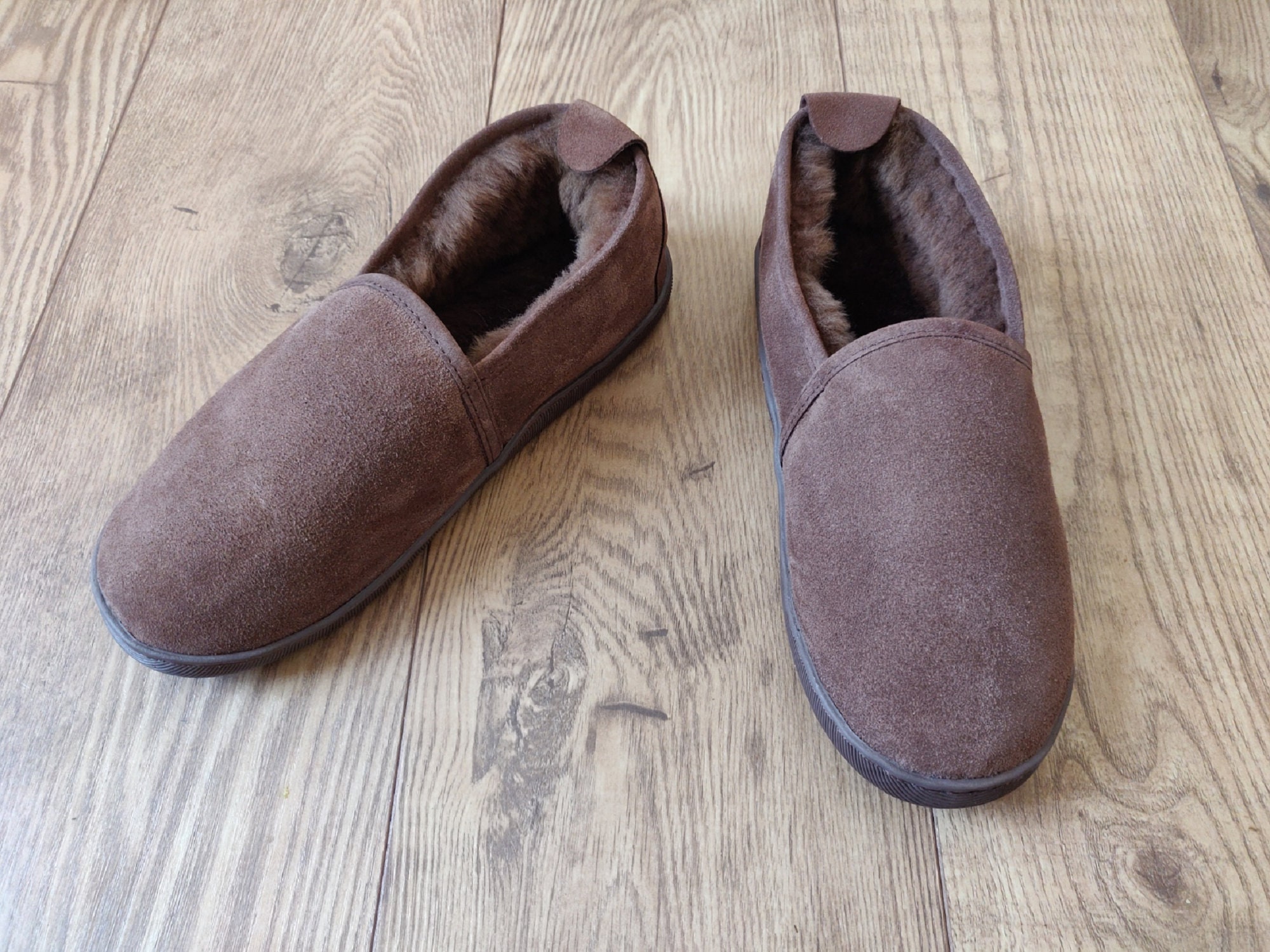 Yeti Handcrafted New Men Women Ladies Sheepskin Moccassin Boot Slippers  Made from 100% Just Fur Lined unique gift present idea eco shearling