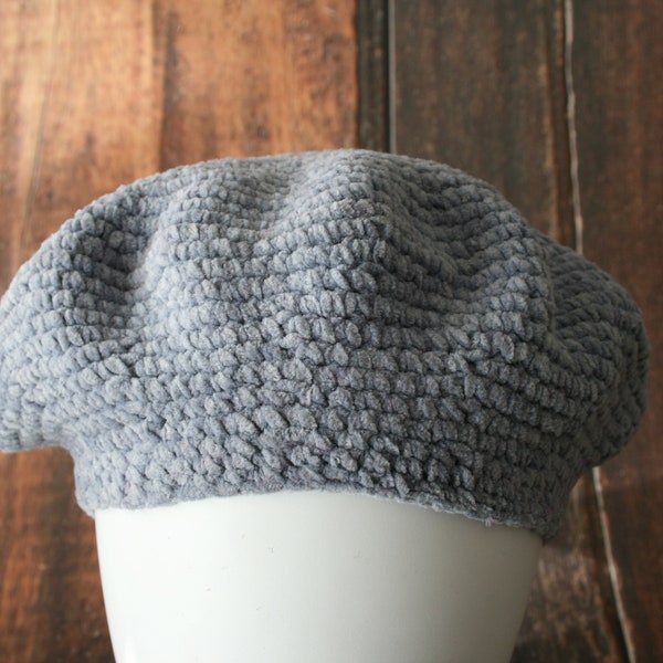 BONNET style beret grosses mailles