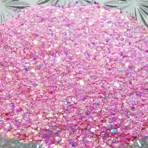 Mesmerizing Pink Chunky Iridescent Mix - Just Beautiful! B-388