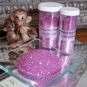 Lilaza Shimmer Glitter Extra FIne! Hermoso color rosado-púrpura! B-212