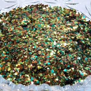 Camo! Brown, Green, & Copper - Chunky Hex Mix - B-386