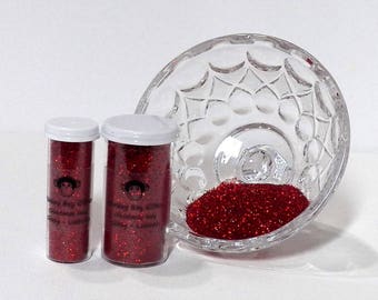 Christmas Red Lustrous Holographic Glitter-Extra Fine! B-86