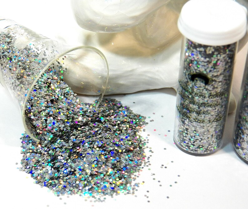 Size 132 Silver Celebration Holographic Beautiful Shine B-264 Fiery