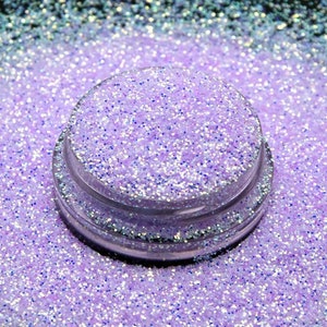 Glitter extrafino iridescente roxo de Páscoa! Linda cor pastel! B-401