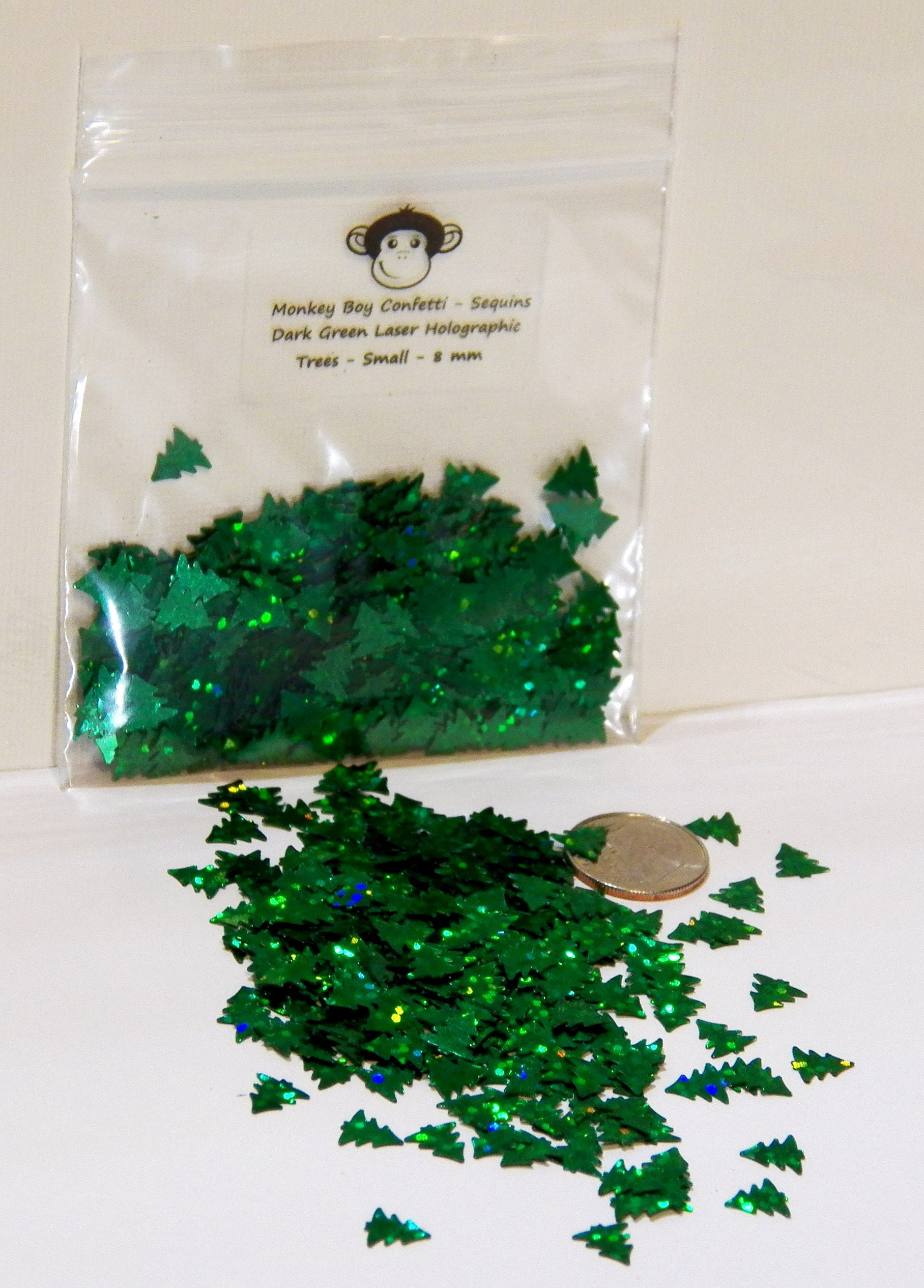 Christmas Tree Confetti Shapes Deep Green 8 Mm Laser/holographic for  Multi-colored Sparkles B-316 -  Norway