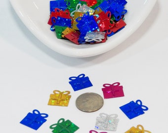 Gift Packages - Confetti-Sequins! Multi-Colored! Size 15 x 14 mm! Bin 155