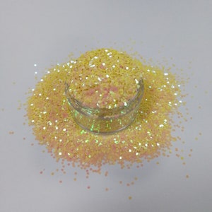 Pastello Giallo a Rosa Iridescent Colore Cambiare Glitter! Lampi di verde! Piccola dimensione Chunky 1/24! B-349