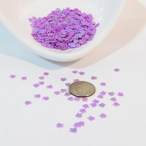 Coelho confete! Lavanda Iridescente - 4 mm Enfeites perfeitos: confecção de cartões, scrap-booking, confecção de velas, etc.