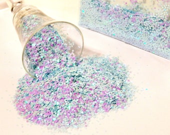 Pastel Blue to Pink Iridescent- Color Change Glitter! SIze 1/24 - More Beautiful than can show w/pic! B-327