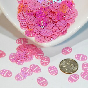 Ostereier Konfetti! Rosa schillernd! Größe 12 x 8 MM - Siehe Video! B-374
