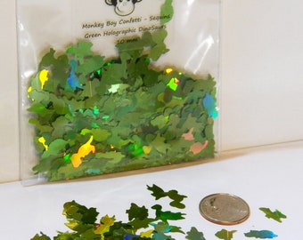 DinoSaurs! Green Holographic Color! Size 10 mm - Such Cute Embellishments! B-318