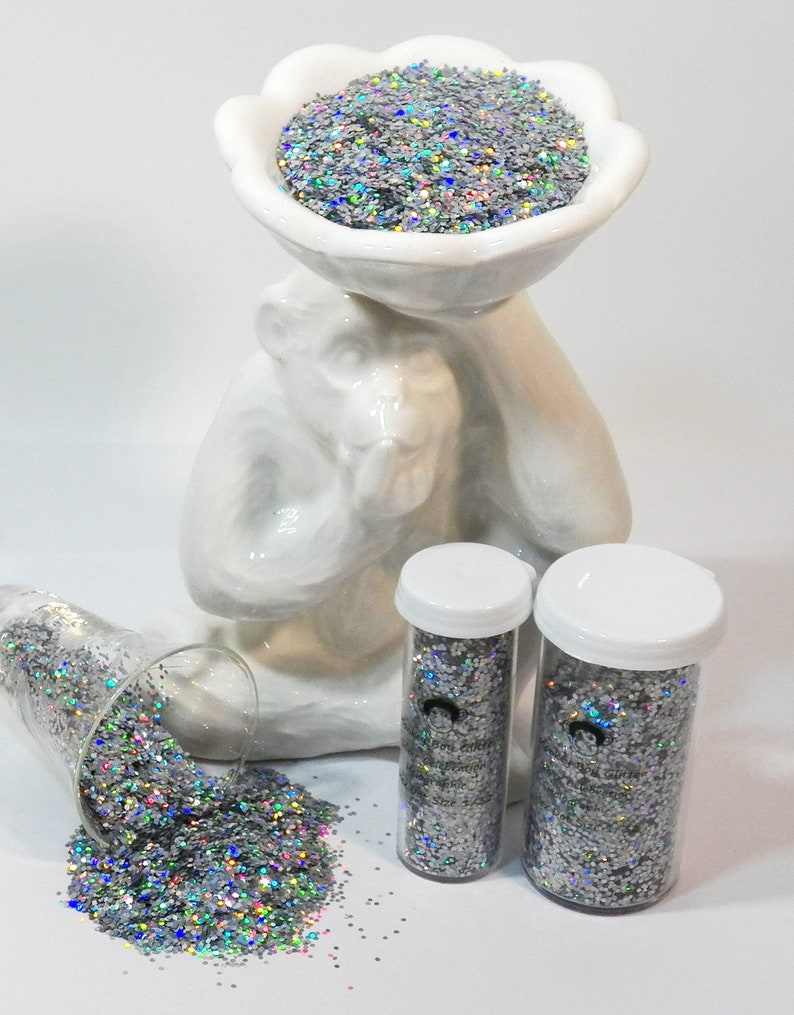 Size 132 Silver Celebration Holographic Beautiful Shine B-264 Fiery