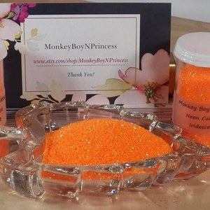 Neon Carrot Iridescent Glitter! B-187