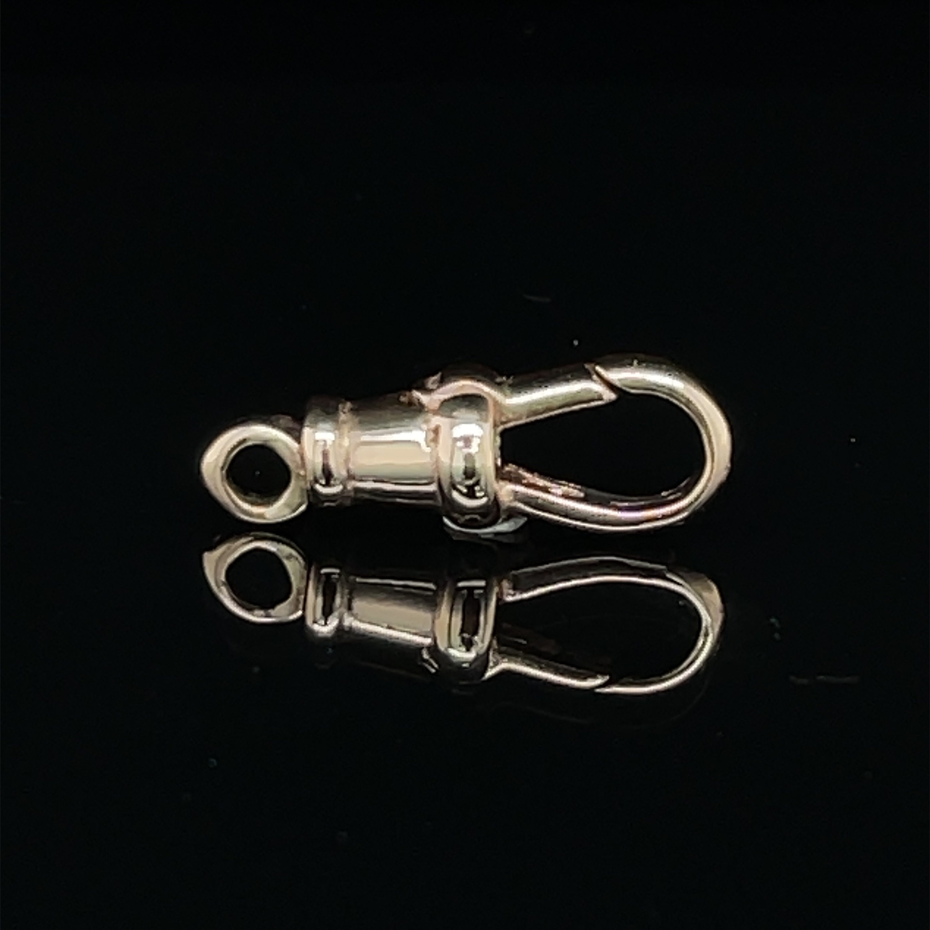 925 Sterling Silver Swivel Clasp, 6 X 17 Mm Push Clasp 2803