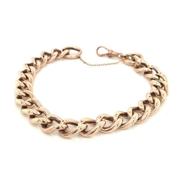 Vintage gold charm bracelet, 9k yellow gold bracel