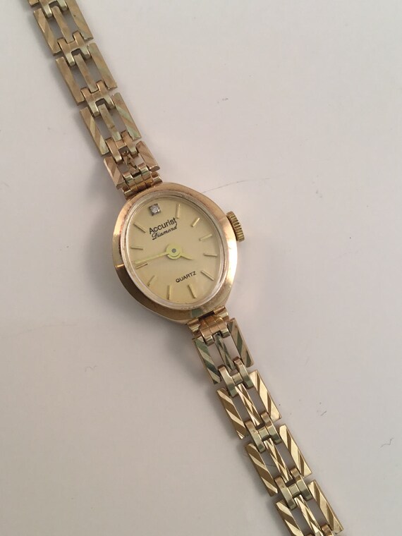 gold watch accurist watch 9ct gold watch ladies gold watch Etsy