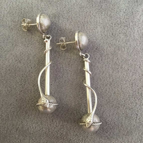 Avant garde drop earrings, avant garde earrings, s