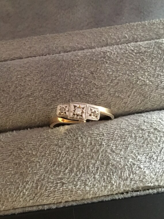 Vintage diamond engagement ring,vintage platinum e