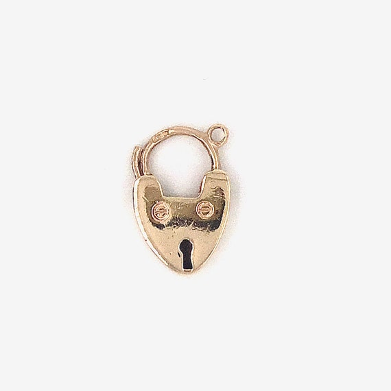 Vintage gold padlock, heart padlock, gold heart lo