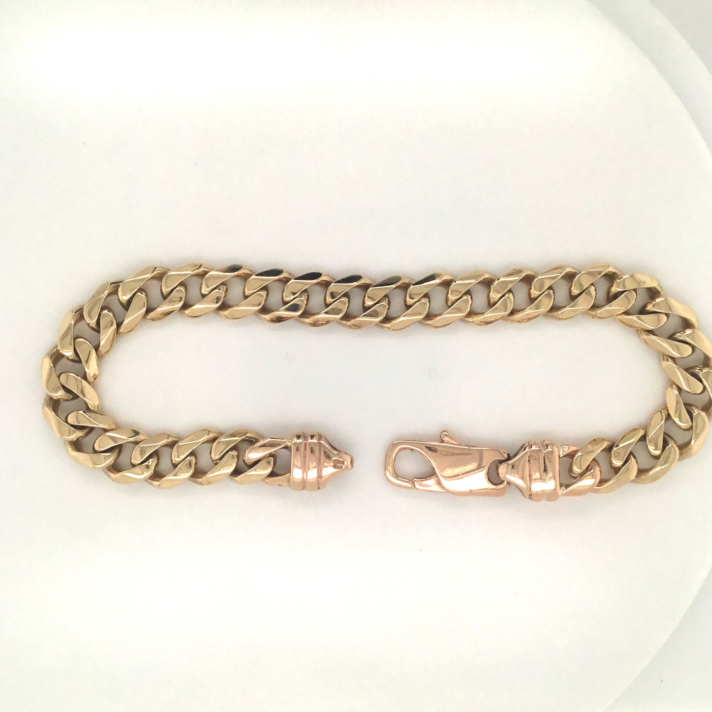Heavy Vintage Gold Bracelet Mens Gold Bracelet Etsy UK