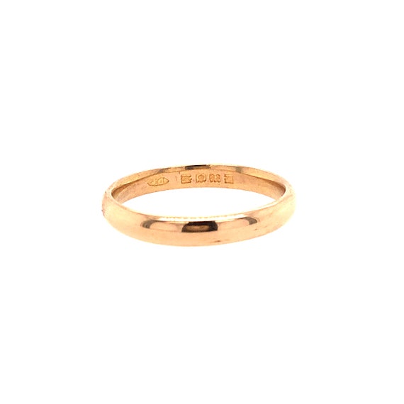 1933 gold wedding band, 22ct gold wedding band, 2.