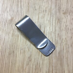 Sterling argento denaro clip, argento money clip, foto di denaro personalizzato, portafoglio d'argento, portafoglio personalizzato, denaro irlandese, clip di denaro vintage,