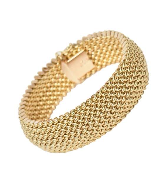 Vintage Italian BREV Chevron bracelet, chevron bra