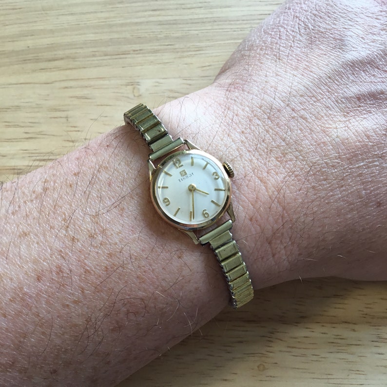 Klein gouden Tissot horloge gouden Tissot horloge goud | Etsy Nederland