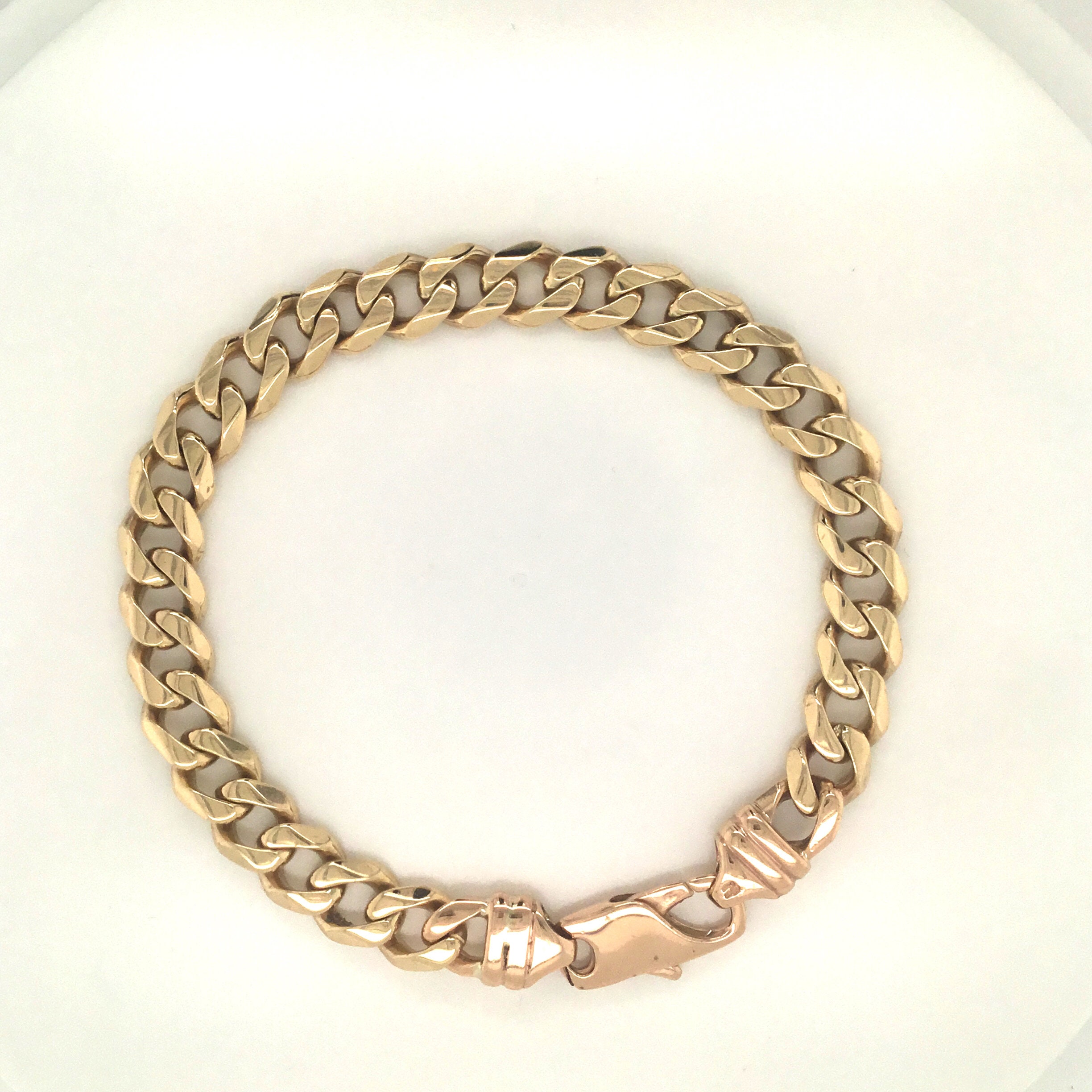 Heavy Vintage Gold Bracelet Mens Gold Bracelet Etsy UK