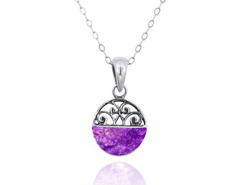 Pendentif En Sugilite Naturelle 43.5 Carats - Cabochon Violet, Afrique Du Sud, Neuf