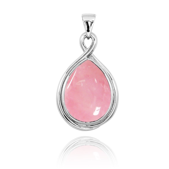 Natural pink opal best sale necklace