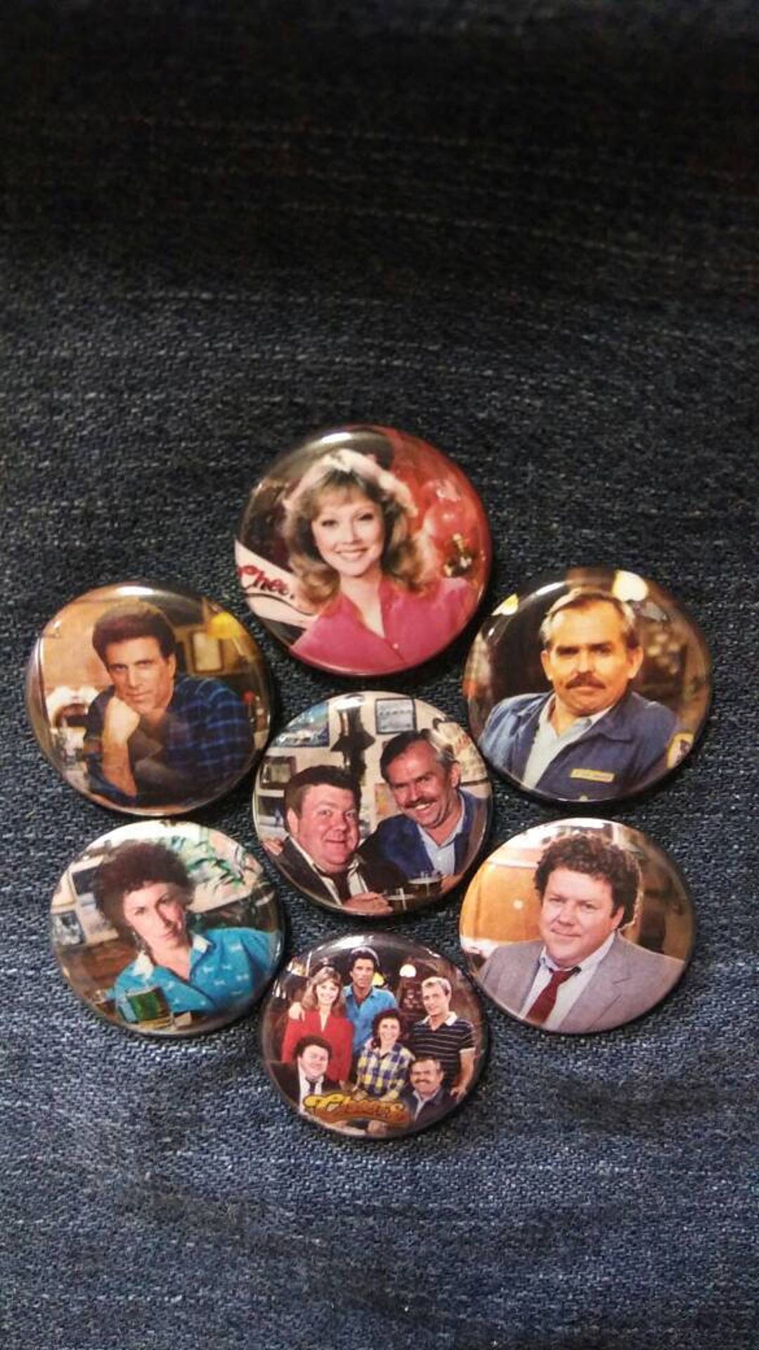 Cheers Button Set 1 Pinback Sam Malone Frasier Cliff Etsy