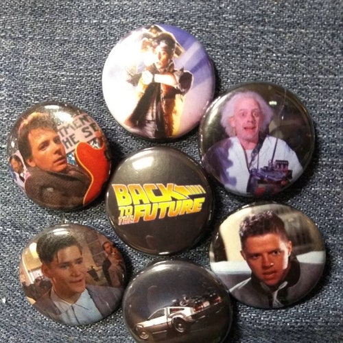 THINK MCFLY THINK Button Pinback Badge 1.5" Geek 