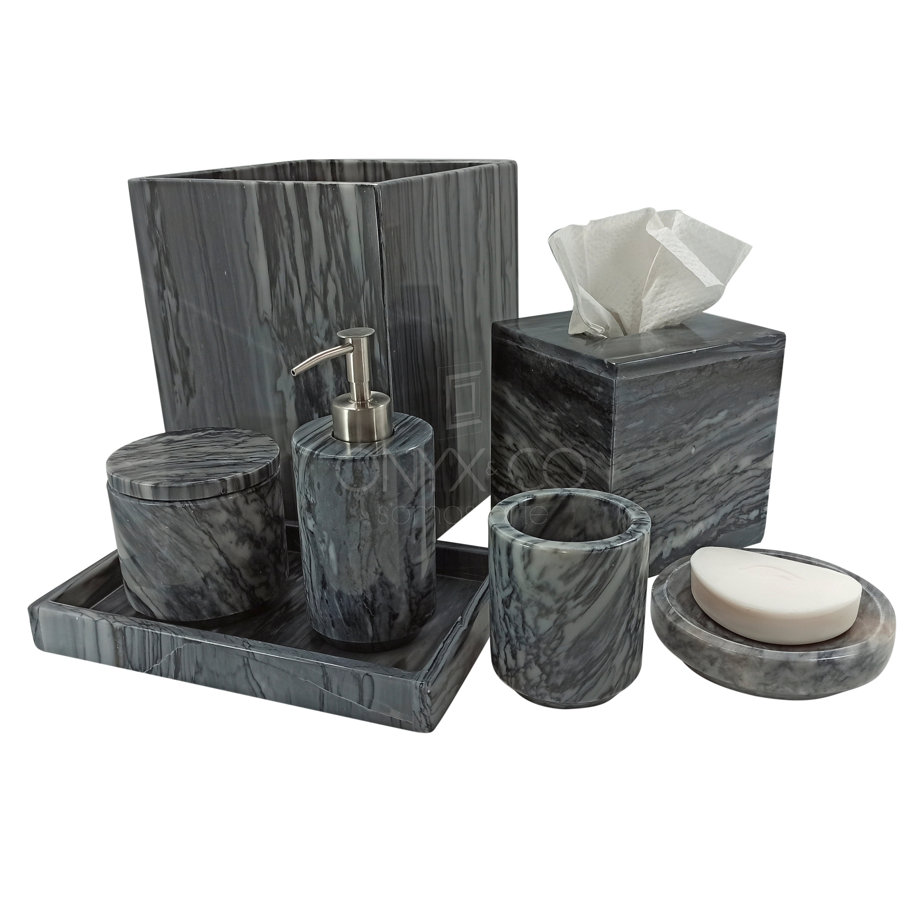Beautiful Modern Minimalist Marble Bathroom Set Made in Mexico - Etsy