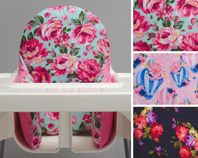 Couverture De Chaise Haute Ikea Florale Mignonne Insert De Etsy