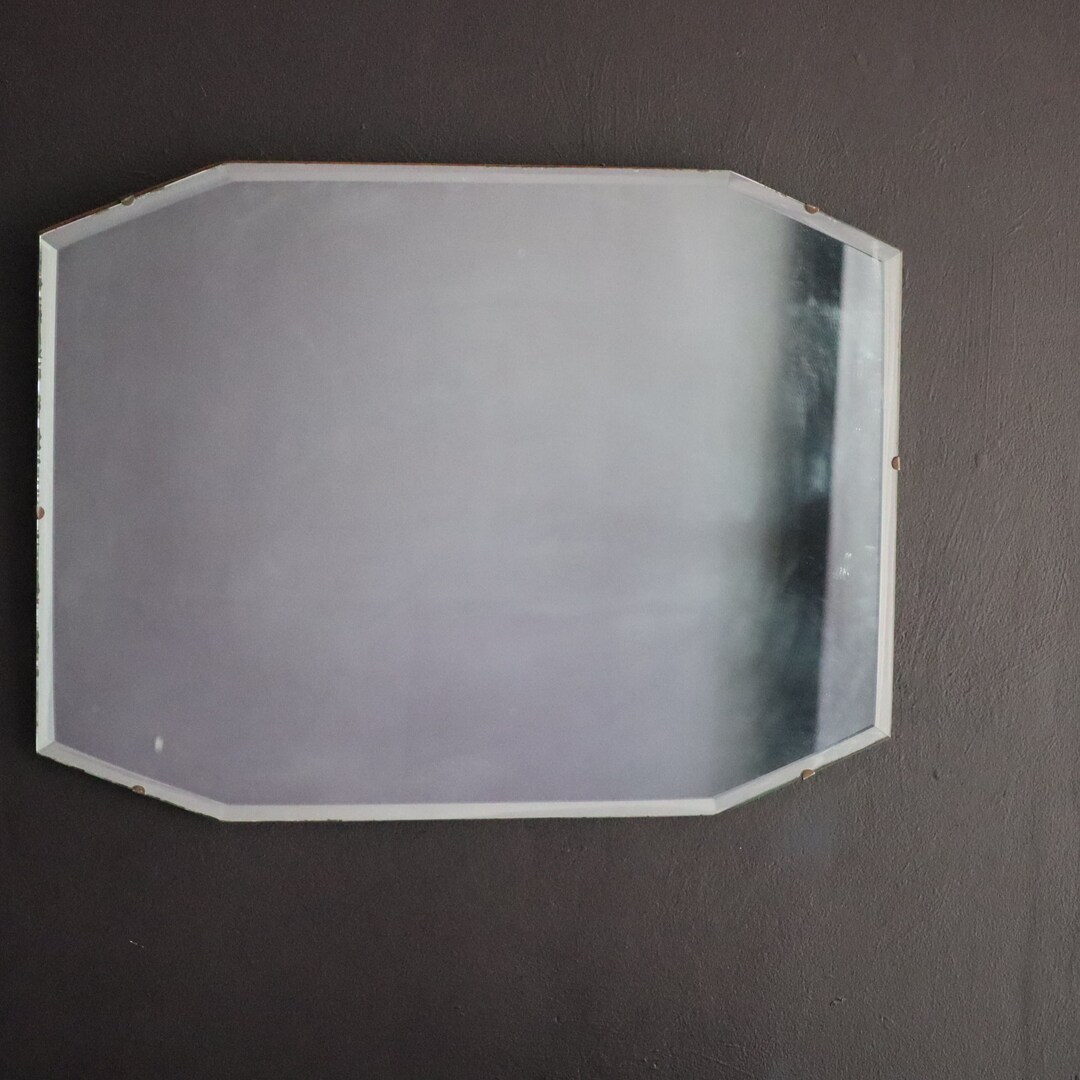 Classic Frameless Vintage Mirror for Bathroom Wall Decor Etsy