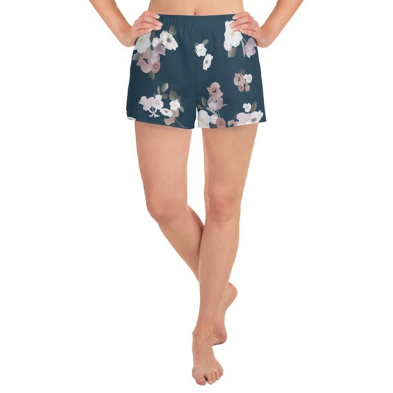 womens floral running shorts