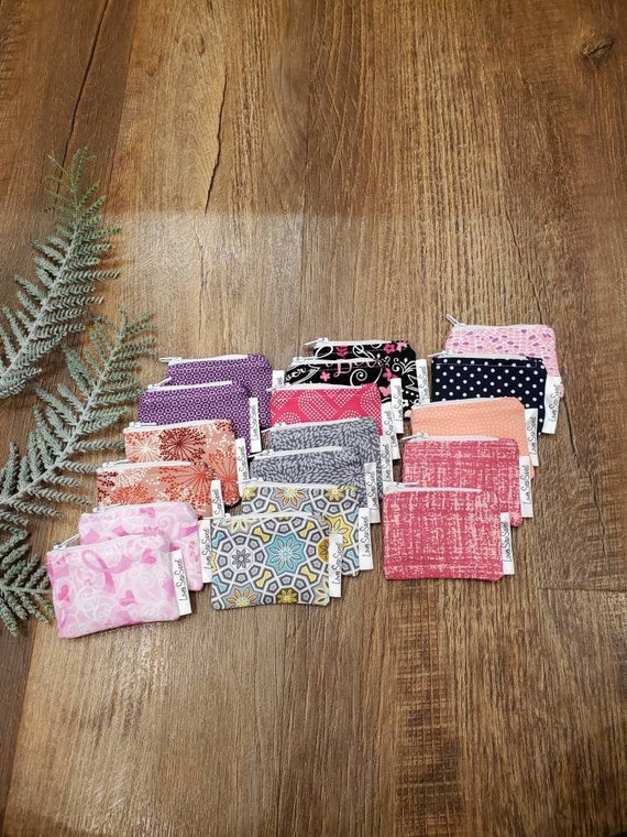 Mini Zippered Pouch Bobby Pin Holder Coin Purse Jewelry Etsy