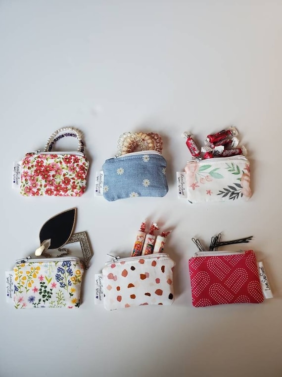 Mini Zippered Pouch, Bobby Pin Holder, Coin Purse, Jewelry Pouch,pacifier  Pouch, Pacifier Storage, Ring Storage 