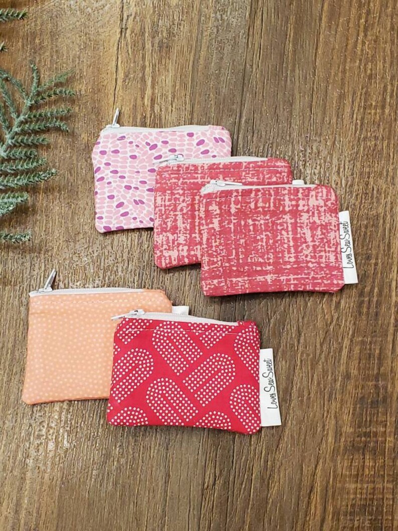 Mini Zippered Pouch Bobby Pin Holder Coin Purse Jewelry Etsy