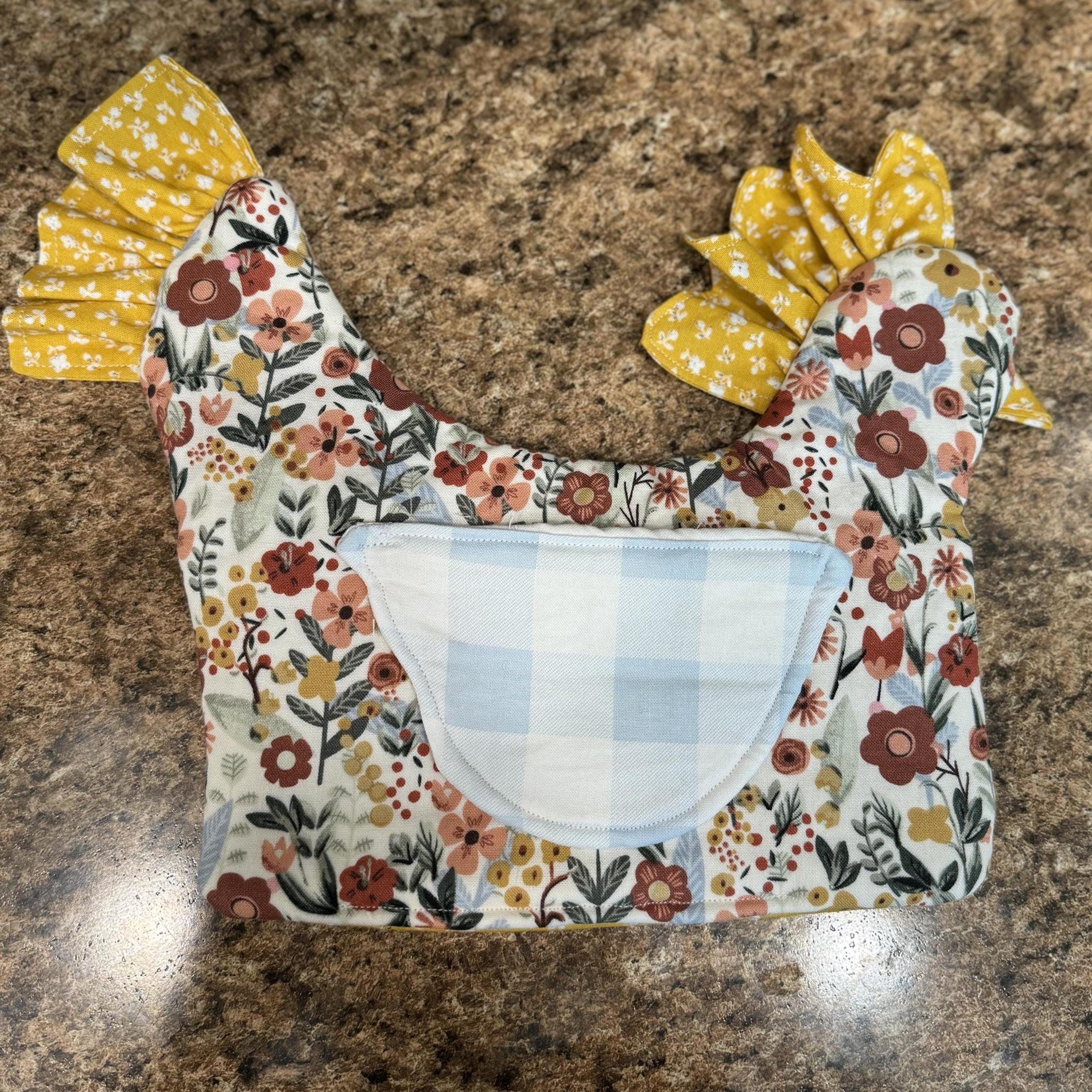 Henny Helper Hot Pad Sewing Pattern | Chicken Pot Holder Mitt DIY ...