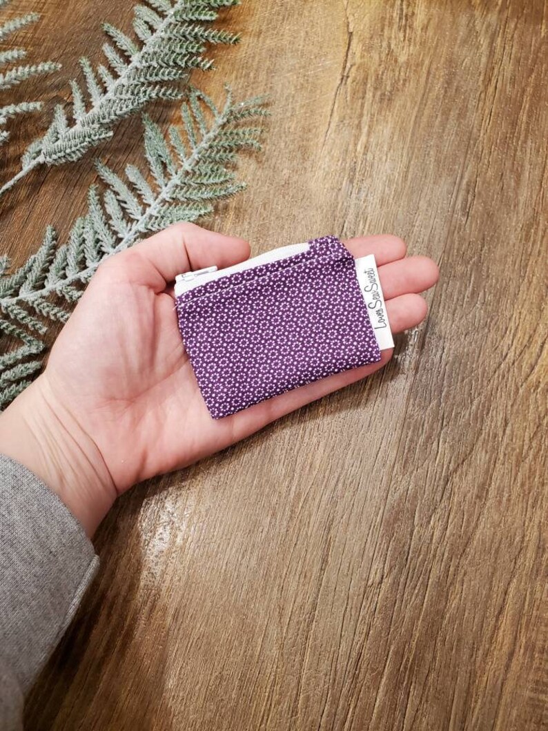 Mini Zippered Pouch Bobby Pin Holder Coin Purse Jewelry Etsy