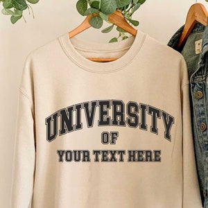 Custom University Sweatshirt Hoodie custom College Sweatshirt personalized University Name custom Design University college Name and Program Etsy