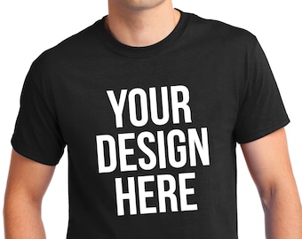 Personalisiertes Shirt, personalisiertes T-Shirt, personalisiertes T-Shirt, personalisierter T-Shirt-Druck mit Ihrem Logo oder Design oder Text