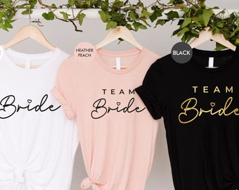 Personalized Hen Party T-Shirts, Bride & Bridesmaid Matching Tops