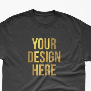Custom Shirt, Personalised Shirt, Custom T-shirt, Custom tee Printing with your Logo or Design or Text, Rose Gold Silver - FREE UK SHIPPING