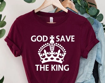 Kung Karl III:s kröning T-shirt, kunglig souvenir-t-shirt