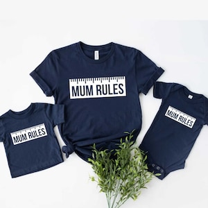 Mum Rules, Mama T Shirt, Mother&#39;s Day Gift, Mum Shirt, Mummy Shirt, Shirt For Mama, Mom Life Shirt, Loving mum, For her