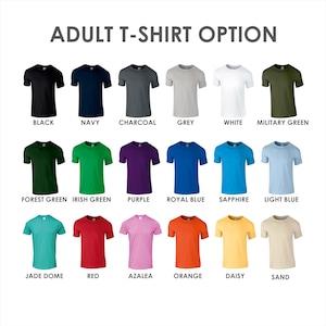 a group of different colors of t - shirts