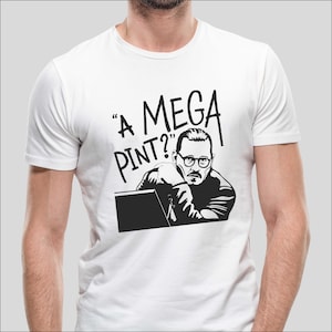 A Mega Pint Funny T-shirt, Justice For Johnny Depp, Dad t-shirt, birthday gift, Mens Top, Novelty Gifts - FREE UK SHIPPING